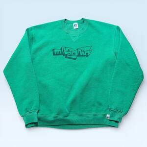 Vintage Russell Athletic Sweatshirt Mens XL Green Manzanita Graphic USA 90s